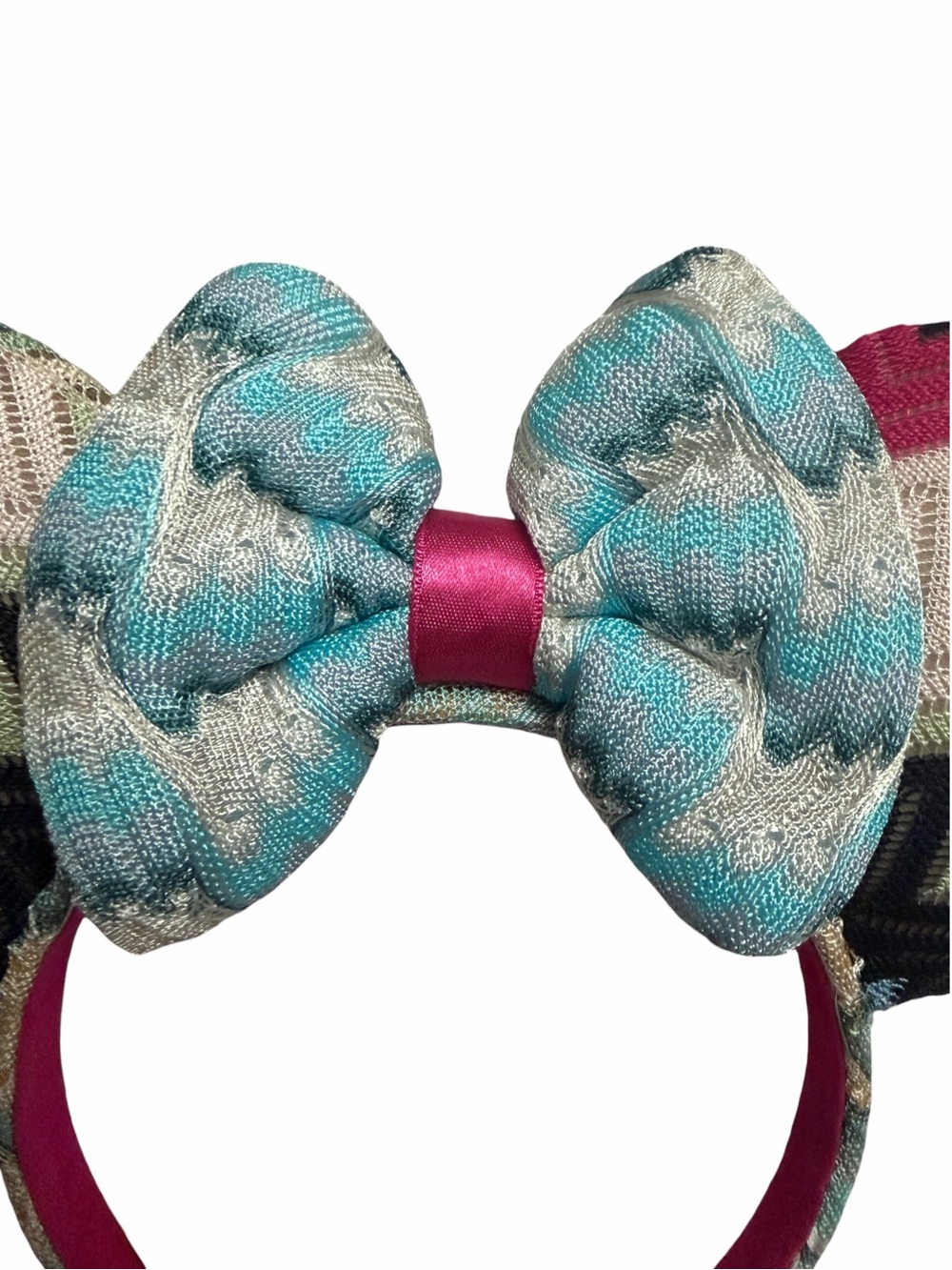 Missoni x Disney Zigzag Minnie Mouse Ears Headband Purple Pink **Read** - Picture 2 of 14